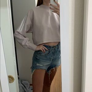 Adidas cropped crew neck